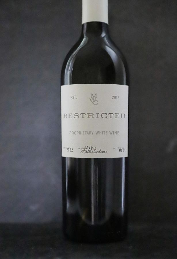 Restricted Proprietary White Wine